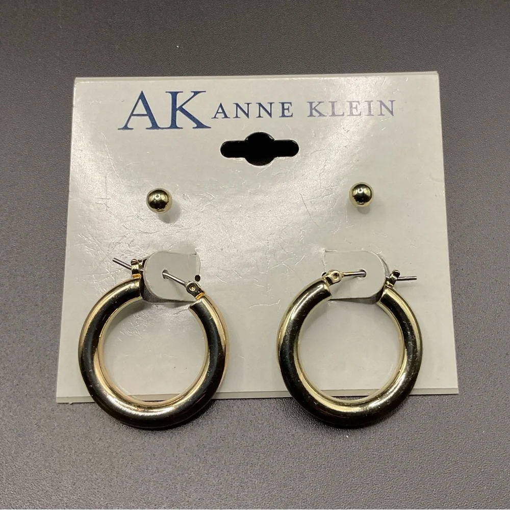 NWT Anne Klein Set of Earrings - Hoops and Studs